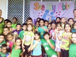 Aua Elementary School students