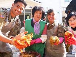 Jalen S Mamea helping make kimchee