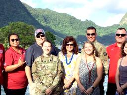 Members of the Southern Oregon University recruting team