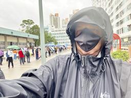 Barry in the midst of Typhoon Nalgae