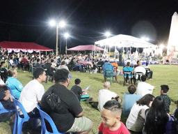 crowd at family fun day