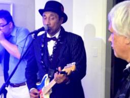 Isaiah B. Brunt (center) with Joey Cummings (left) and James Kneubuhl (right).