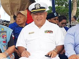 Vicente Borja at a Veteran of the Year ceremony in Ypao Beach, Guam