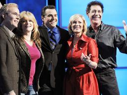 "The Brady Bunch" original cast members, from left, Mike Lookinland, Susan Olsen, Christopher Knight, Eve Plumb and Barry Williams 