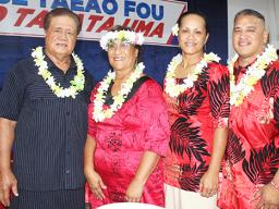 The candidates and their wives