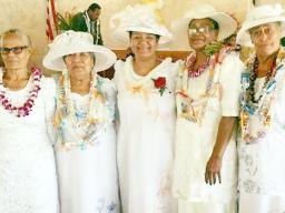Mothers at CCCAS church in Faleasao Manu'a