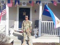 CW4 Samitioata S. Roberts celebrating Flag Day 2019