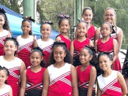 The beautiful cheerleaders of the American Youth Football of Samoa (AYFS)