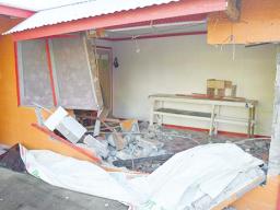 House after vehicle crashed into it