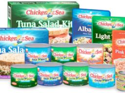 Chicken of the Sea tuna cans