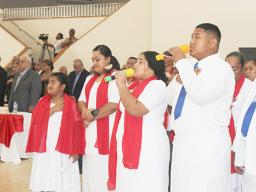 Members of the CCCAS Poloa choir
