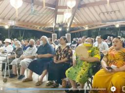 Repatriated and quarantined residents at Sunday church service