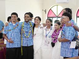 Samoa Bowl church service