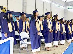 Manumalo Academy 8th grade graduating class