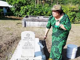 Navy Seaman Tafeaga's historical marker in Manu'a