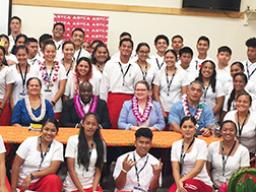 Participants in the 9th Annual Close Up Youth Summit in American Samoa.