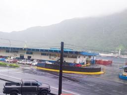 Cloudy skies over Pago Pago harbor