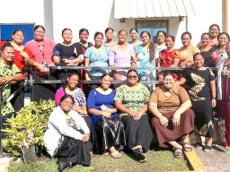 The graduating class of the latest ASCC CNA program