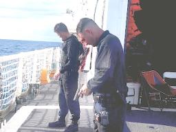 Coast Guard Cutter Harriet Lane officers