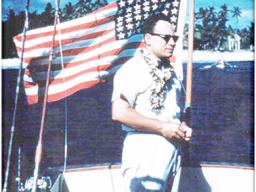 Photo of Gov. Uifa’atali Peter T. Coleman in Tutuila