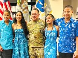 COL Le’iato and his wife Rima have four children