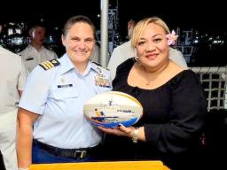 Commander Tesoniero and ASG representative