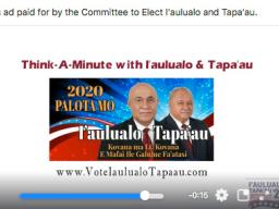 I'aulualo and Tapa'au campaign video