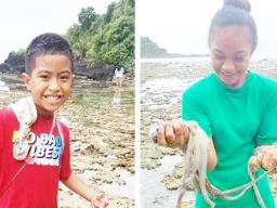 Fuarosa Timoteo and her younger brother Laupapa