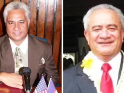 Rep. Larry Sanitoa and Sen. Togiola Tulafono