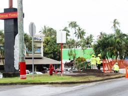 PUblic Works filling bus shelter cutout