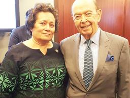 Congresswoman Amata and Commerce Secretary Wilbur Ross 