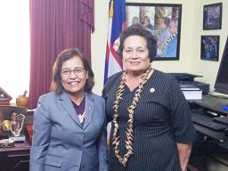 Amata and Hilda Heine