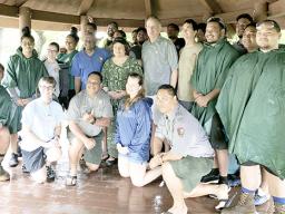 Congresswoman Amata, U.S. Mint Director David Ryder,Park staff