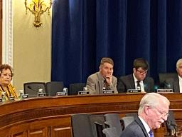 Congresswoman Amata in hearing with others