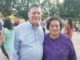 Amata with Chairman Cole