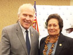 Congresswoman Amata with Ranking Member Steve Chabot and