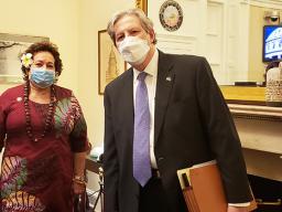 Congresswoman Amata with Senator John Kennedy