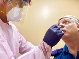 Samoa News photographer Barry Markowitz getting tested for Covid 19 