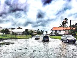 Flooding in the area between Cost U Less and SSAB Pago (now GIAS store)