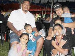 A family enjoying the Music Festival