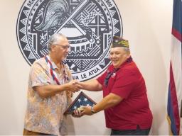 Governor and VFW member