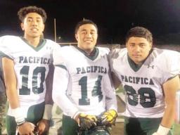 #68 (Junior), David Jake Aina, #14 (Senior), Faamaini Joshua Aina, #10 (Junior), Faleapoi Julio Ain 