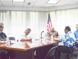 Covid-19 task force members at earlier press conference