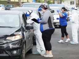 Drive up testing in Honolulu