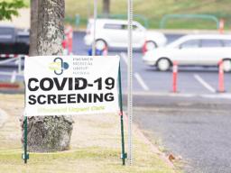 COVID-19 testing sign