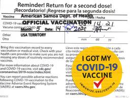 Covid-19 vaccine card