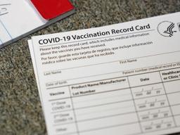 COVID vaccination card