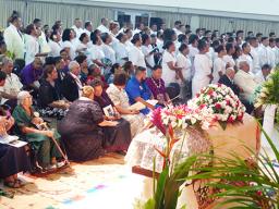 The Fagatogo Methodist choir singing 
