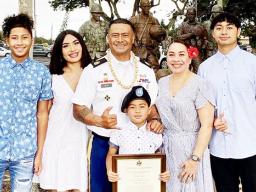 CSM Selau Aiava Jr. and family