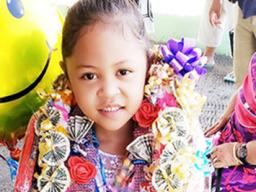 Daenerys Vitolio after her K-5 graduation